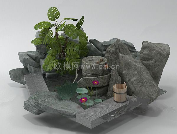 园林小品 3d模型(28)(1)