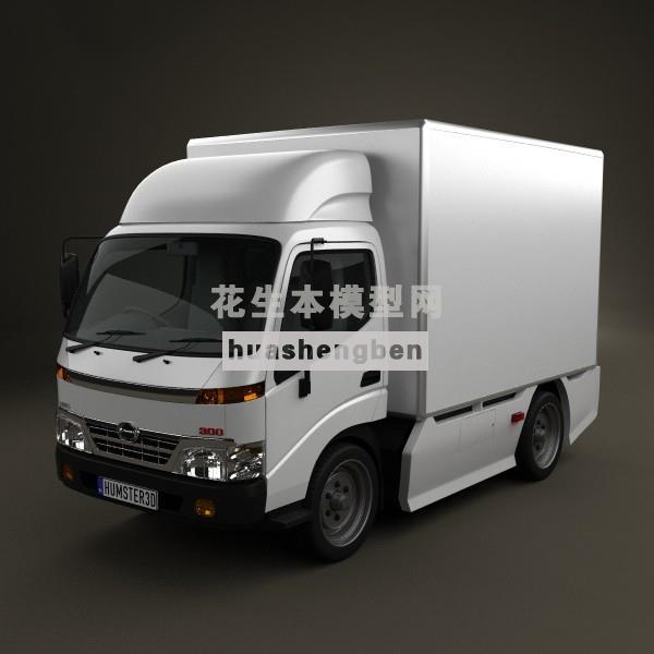 现代卡车冷藏汽车3dmax模型3d模型下载(1)